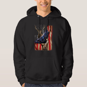 Moletom Deer Hunters American Flag Patriótico 4º De Ju