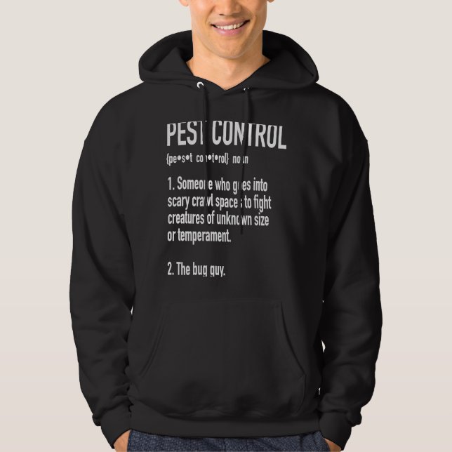 Moletom Definição De Controlo De Pest Para Exterminadores (Frente)