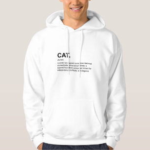 Moletom Definição de Gato Substantivo Amante de Gato Engra