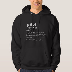 Moletom Definição de Piloto Engraçado Gráfico de Aviação J