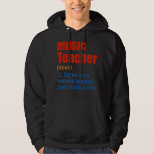 Moletom Definição De Professor De Música De Volta À Escola