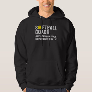 Moletom Definição de Treinador de Softbol Engraçado Pai e 