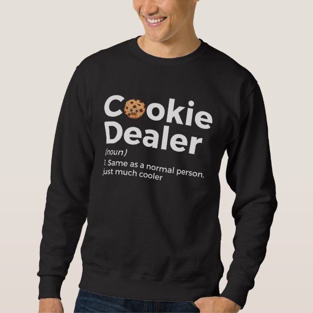 Moletom Definição de Vendedor de Biscoitos  Confeiteiro (Frente)