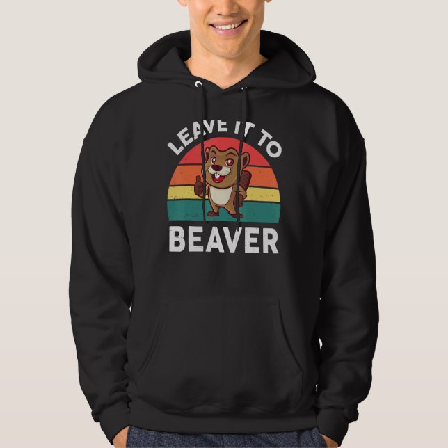 Moletom Deixá-Lo para o "Beaver Animal Rodent" (Frente)