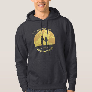 Moletom Deixe a paz começar conosco Hoodie de uso mascul