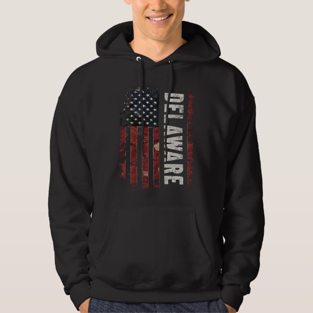 Moletom Delaware USA Flag (Frente)