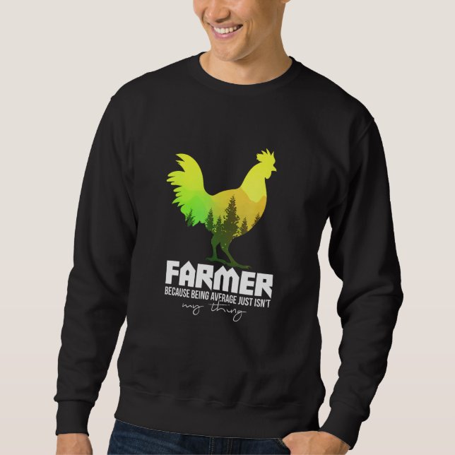 Moletom Delightful Amusing Chicken Of Motivational Farming (Frente)