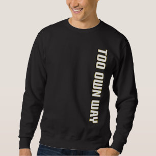 MOLETOM DEMASIADO DE FORMA SUA NO TEXTO BRANCO