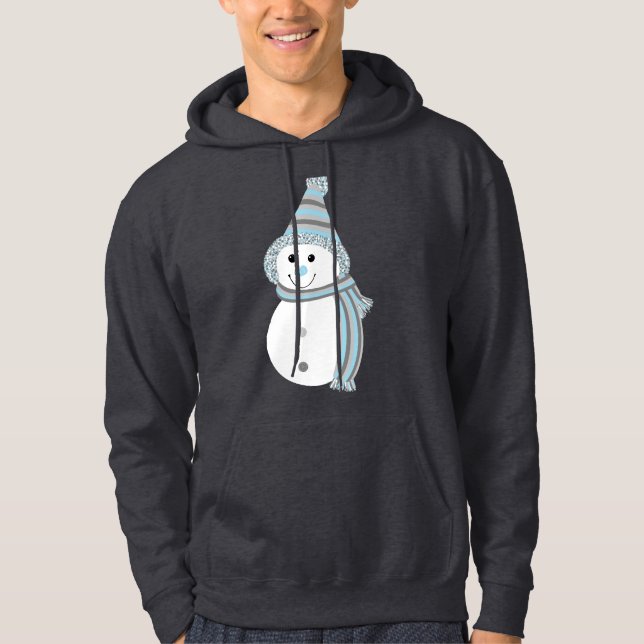 Moletom Demiboy Pride Flag Snowman Snowman Blue (Frente)