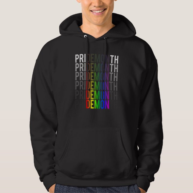 Moletom Demon Pride Month LGBT Gay Pride Month Transgender (Frente)