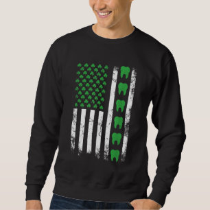 Moletom Dentista irlandês Americano Flag US Tooth dentdent