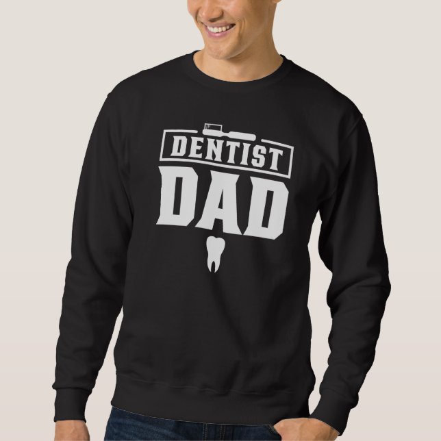 Moletom Dentista Pai Trabalho dentário Assistente dentário (Frente)