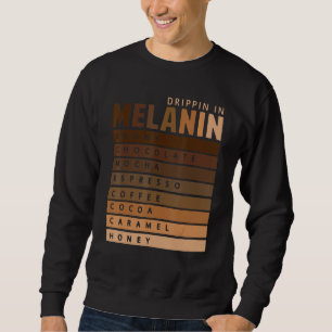 Moletom Derramamento Em Melanin African American Queen Kin