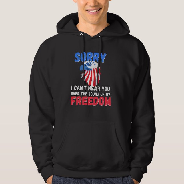 Moletom Desculpe, Eu Posso Ouvir Você Pelo Som Da Minha Li (Frente)