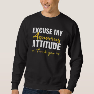 Moletom Desculpe Meu Aquário Atitude Zodíaca Atitude F
