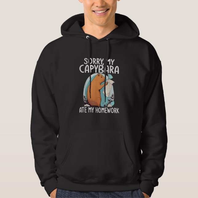 Moletom Desculpe, Minha Capybara Encantou Minha Casa (Frente)