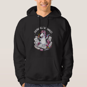 Moletom Desenhar De Todas As Coisas Engraçadas Arte Unicór