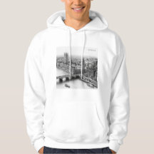Desenho a lápis preto e branco de Londres