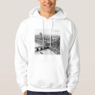Moletom Desenho a lápis preto e branco de Londres