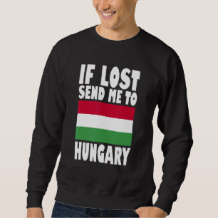 Moletom Desenho da Bandeira da Hungria Se perdido, envie-