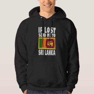 Moletom Desenho da Bandeira do Sri Lanka Se perdido me env