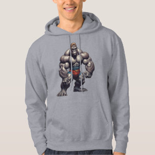 Moletom Desenho de Cartoon em Pop Art de Gorila Fisicultur
