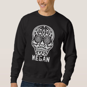 Moletom Desenho de Crânio de Açúcar de Megan para o Hallow