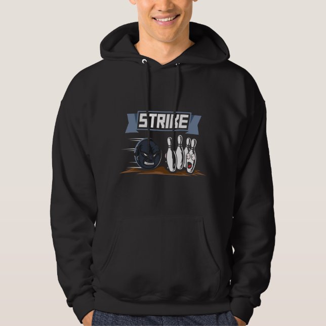Moletom Desenho de Esporte de Jogador de Boliche (Frente)