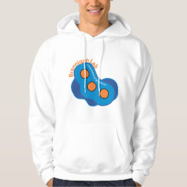 Moletom Desenho de Nanopartículas para um Fundo Mais Claro