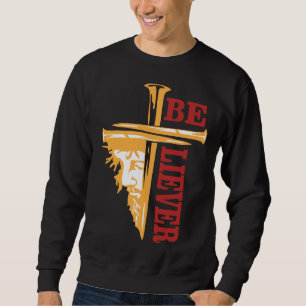Moletom Desenho de Prego da Cruz de Jesus – Poderoso Crist