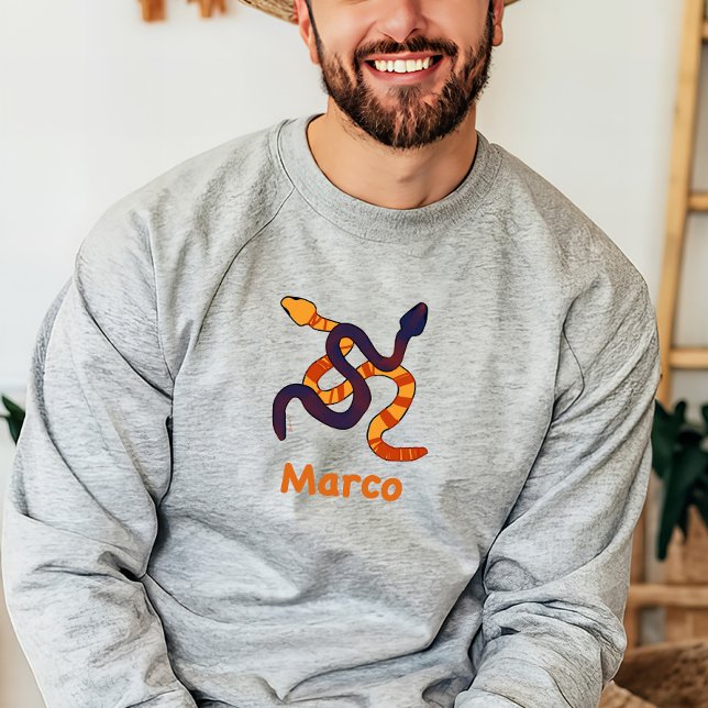 Moletom Desenho engraçado de cobras multicoloridas desenha (Criador carregado)