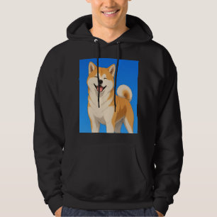 Moletom Desenho Feliz de Cachorro Akita