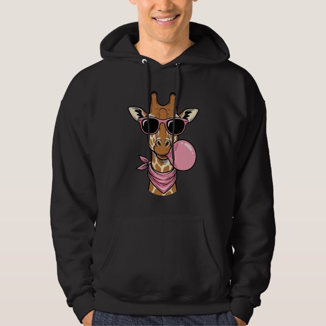 Moletom Desenho Vetorial de Chiclete Girafa com Gravação V (Frente)