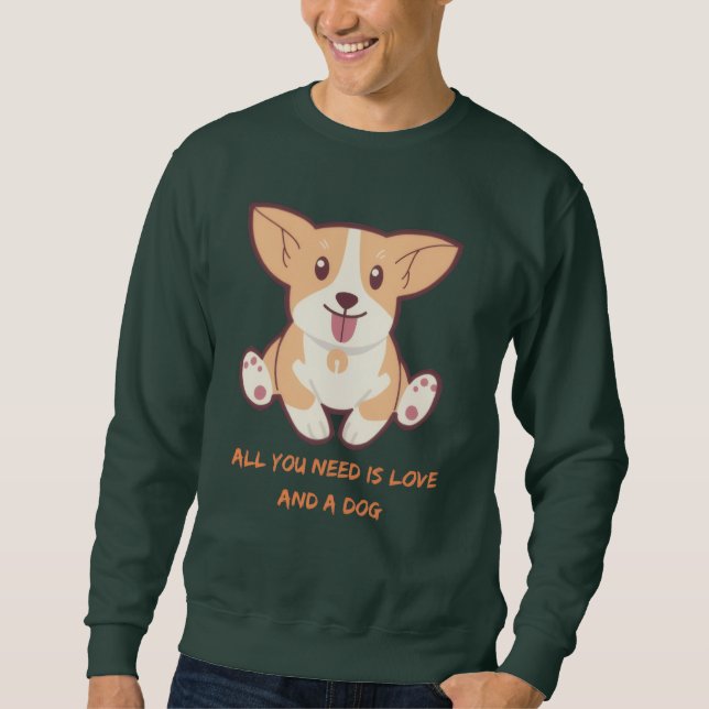 Moletom Desenhos Perfeitos para Amantes de Cães e Presente (Frente)