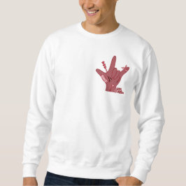 Moletom Design ASL ILY - Amor Ferido Mas Ainda Forte