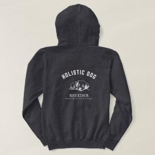 Moletom Design branco holístico criador de cães unisex