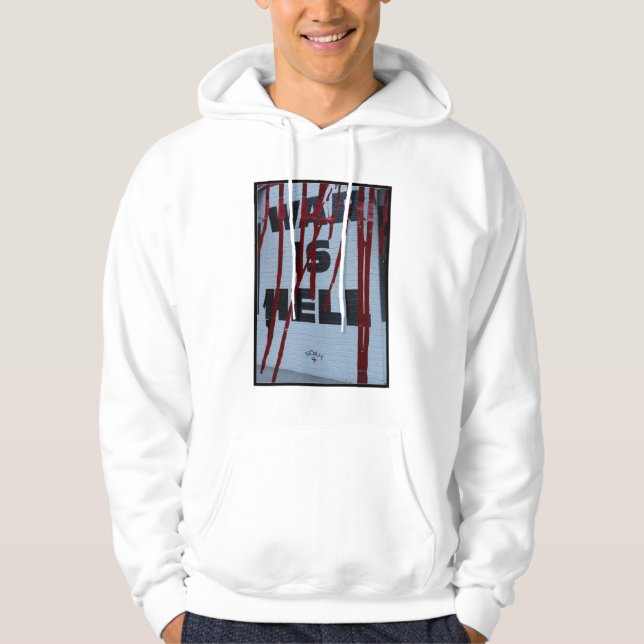 Moletom Design com Protesto Visual Urbano War is Hell  (Frente)