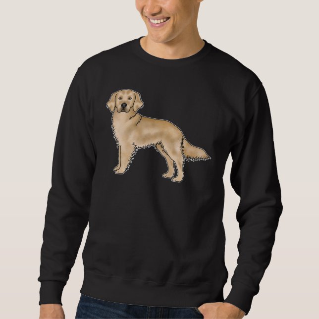 Moletom Design de cachorro de desenho animado fofo Retriev (Frente)