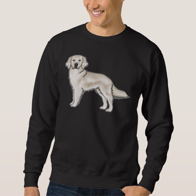 Moletom Design de Cachorro de Desenho Animado Golden Retri (Frente)