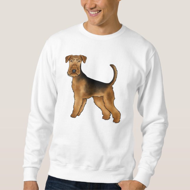 Moletom Design de cachorro Terrier à beira da água fofo Ai (Frente)