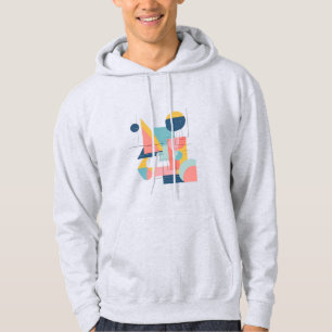 Moletom Design de capuz geométrico abstrato moderno, Minim
