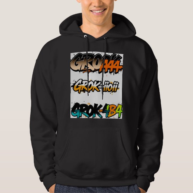 Moletom Design de capuz Grok4 perfeito" com T-Shirts (Frente)