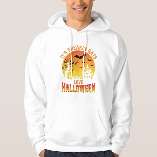 Moletom Design de Castelo Assombrado de Halloween que os M (Frente)