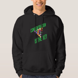Moletom Design de Concentração de Taco de Bilhar