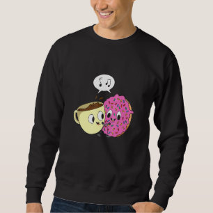 Moletom Design De Dueto De Mídia Social Para Rosquinha E C