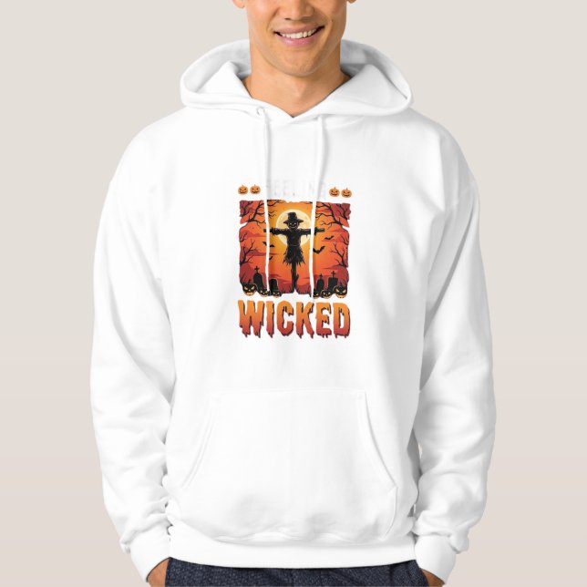 Moletom Design de Espantalho de Halloween Sentindo-se Malv (Frente)