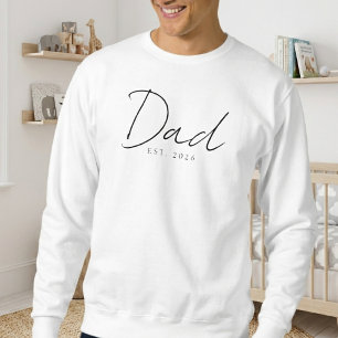 Moletom Design de Família Clássico Ano EST Papai Aconchega