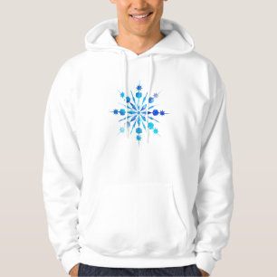 Moletom Design de floco de neve azul