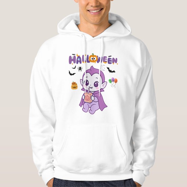 Moletom Design de Gelado Vampiro Halloween Kawaii (Frente)