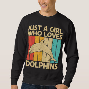 Moletom Design de Golfinho legal Para Meninas Mãe Oceano B
